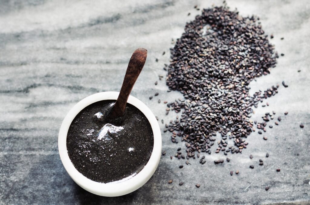 tahini, black sesame seeds, healthy-2735742.jpg