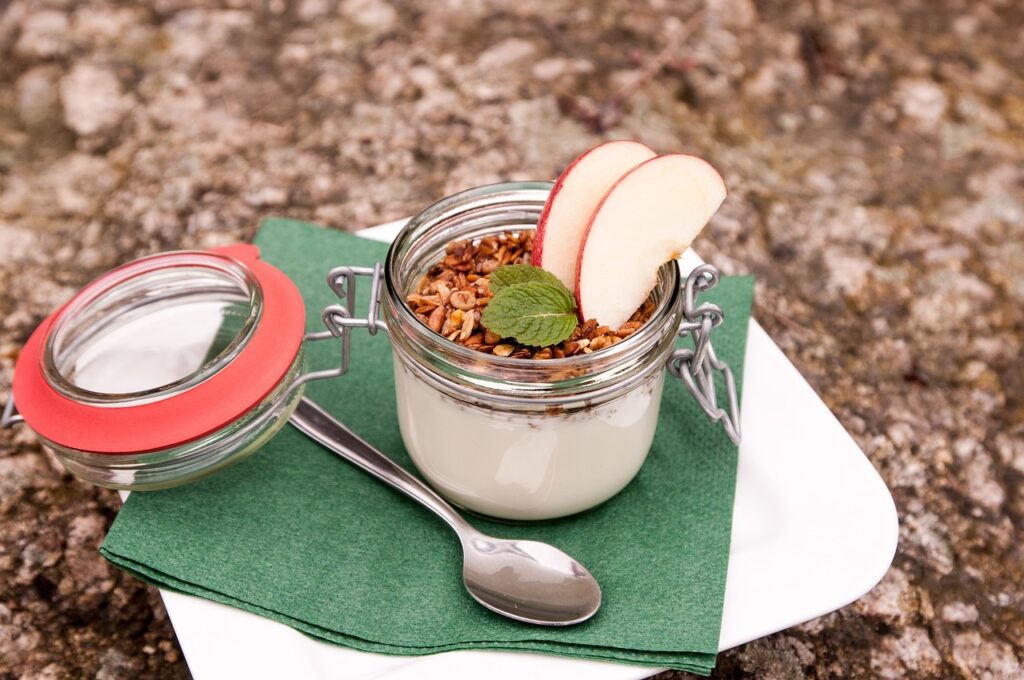 glass jar, yogurt, dessert-617387.jpg